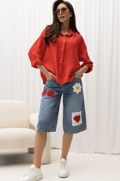 Spodenki bermudy jeansowe Wiya