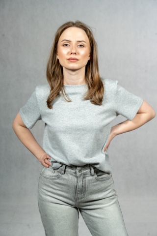 T-shirt basic MyStar - Szary