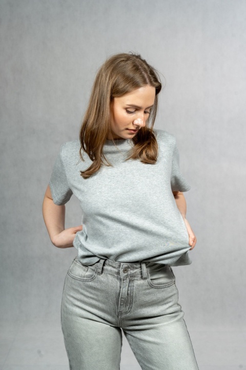 T-shirt basic MyStar - Szary
