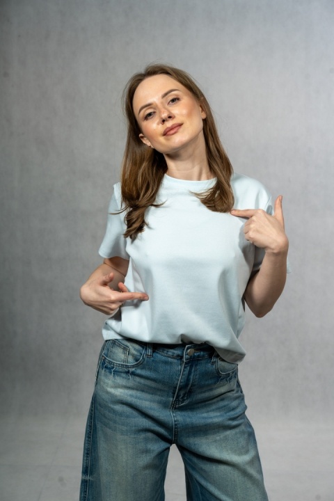 T-shirt basic MyStar - Baby Blue