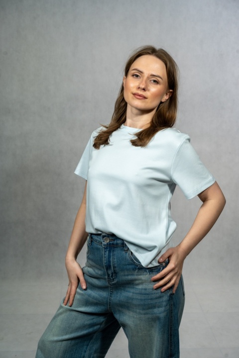 T-shirt basic MyStar - Baby Blue