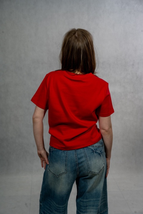 T-shirt basic MyStar - Czerwony
