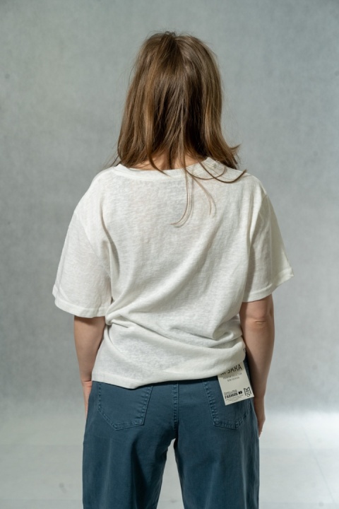 T-shirt damski „Love Clothes" - Biały