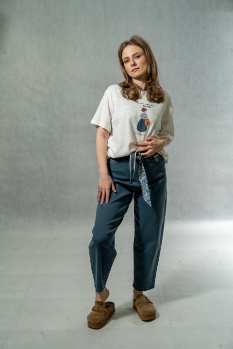 T-shirt damski „Love Clothes" - Biały