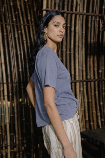 T-shirt dekatyzowany Miho’s - Niebieski