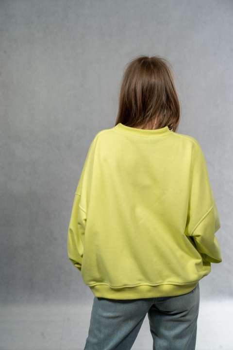 Bluza Basic Short Lenoshka – Limonkowa