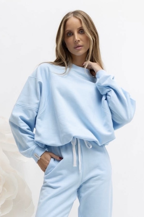 Bluza LENOSHKA TRIO z regulowanym stoperem - Baby Blue