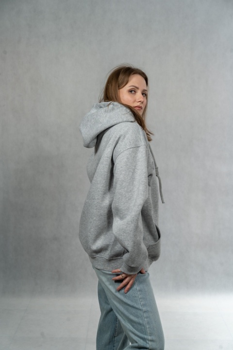 Bluza damska „Minimalist” z kapturem - Szara