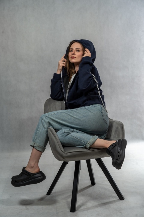 Bluza rozpinana JOY – Granatowa