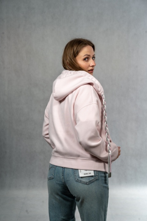 Bluza rozpinana JOY - Pudrowy Róż