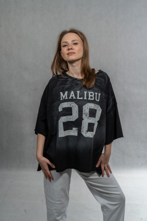 Bluzka oversize MALIBU 28 - Czarna