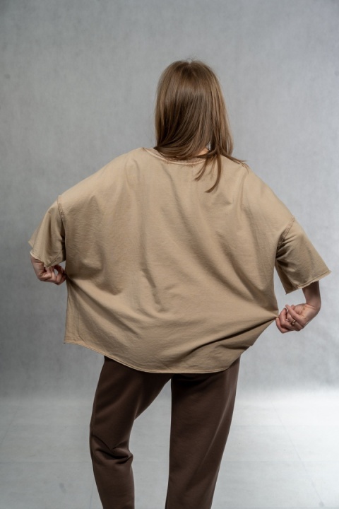 Bluzka oversize MUJEA - Sand Beige