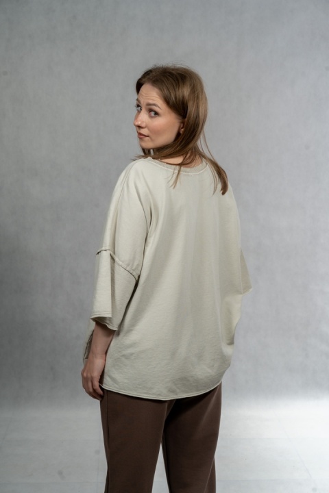 Bluzka oversize MUJEA - Beige
