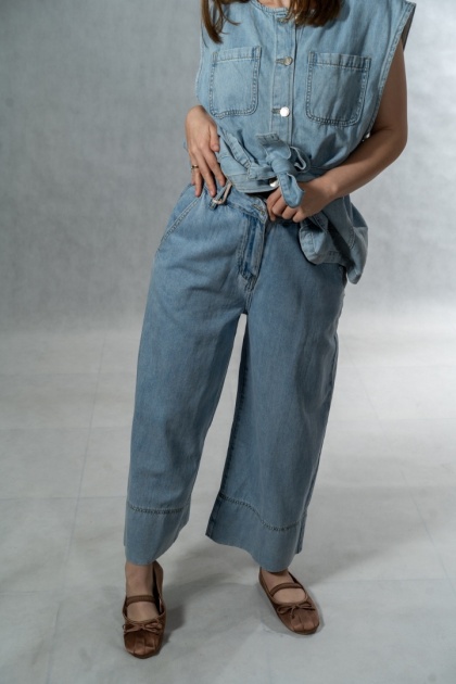 Jeansy Wide Culotte - Gioya & Co.