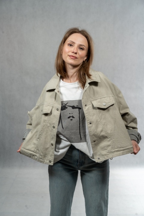 Katana JOY - bawełniana katana oversize - Beige
