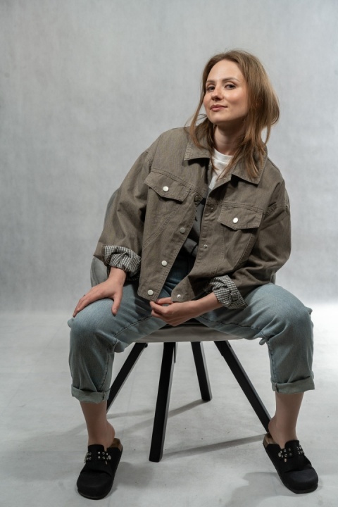 Katana JOY - bawełniana katana oversize - Taupe