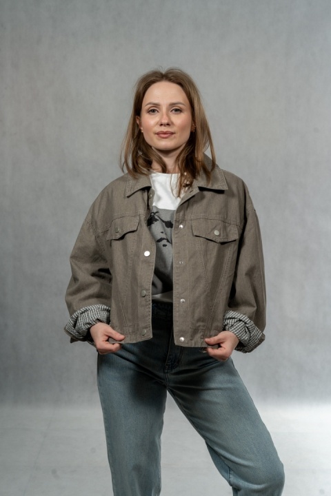Katana JOY - bawełniana katana oversize - Taupe