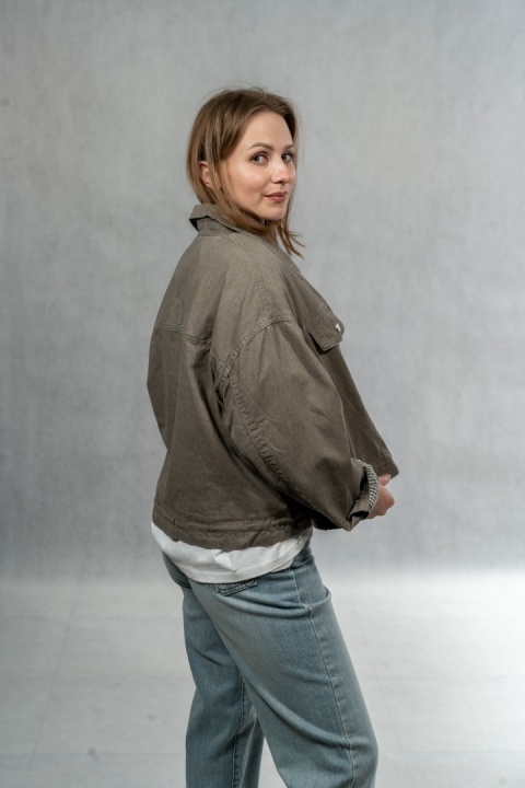 Katana JOY - bawełniana katana oversize - Taupe