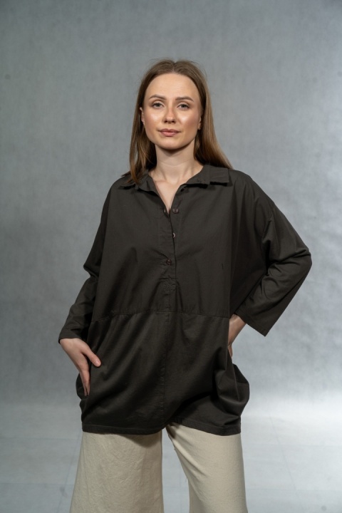 Koszula łączona Wendy Trendy - Brąz