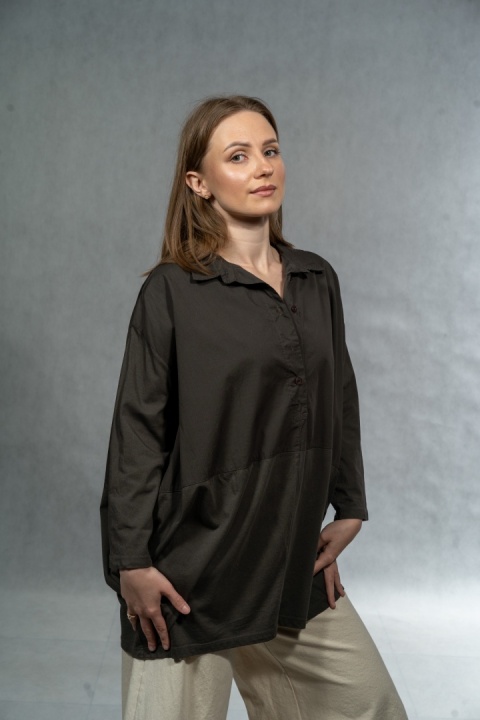 Koszula łączona Wendy Trendy - Brąz