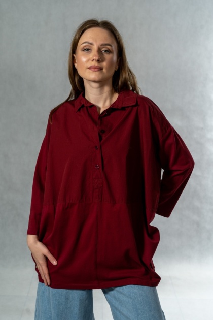 Koszula łączona Wendy Trendy – Burgund