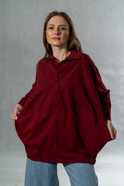 Koszula łączona Wendy Trendy – Burgund