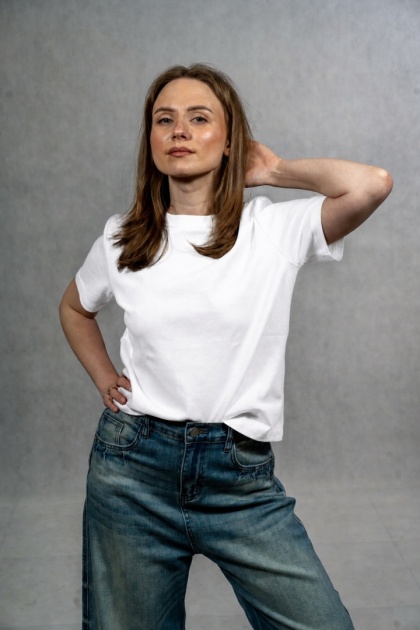 T-shirt basic MyStar - Biały
