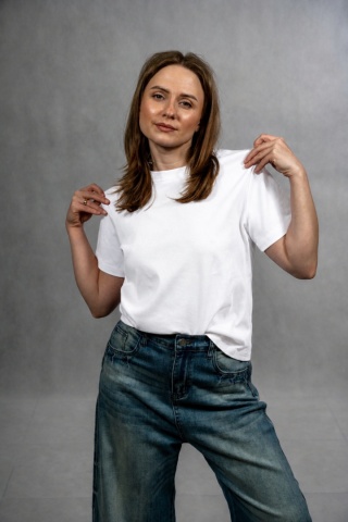 T-shirt basic MyStar - Biały