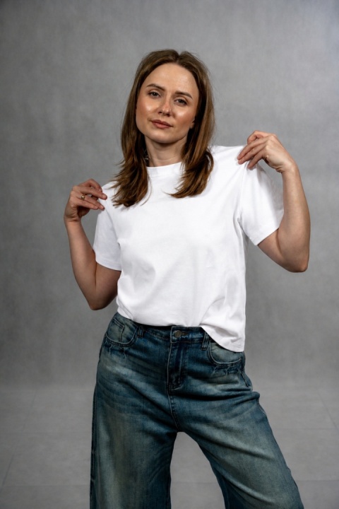 T-shirt basic MyStar - Biały