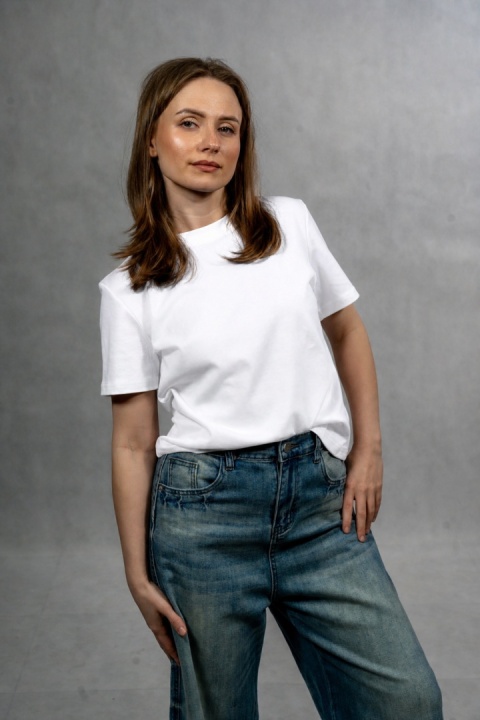 T-shirt basic MyStar - Biały