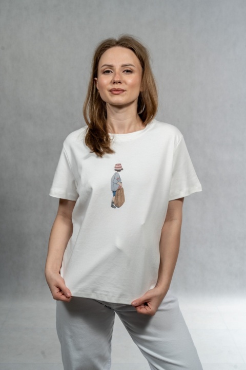 T-shirt damski Girl Street - Biały