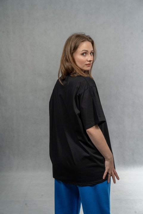 T-shirt damski JOY „Minimalist” - Czarny
