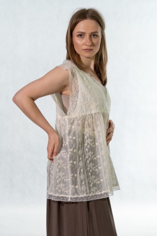 Bluzka koronkowa boho Gioya&Co – ecru