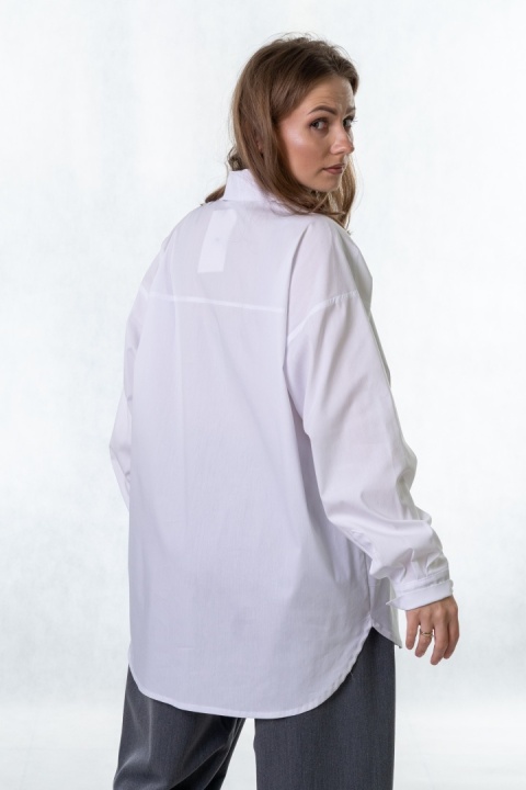 Elegancka koszula oversize Madame Sue - Biała