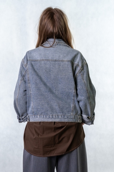 Katana jeansowa damska Premium denim – kurtka jeansowa klasyczna