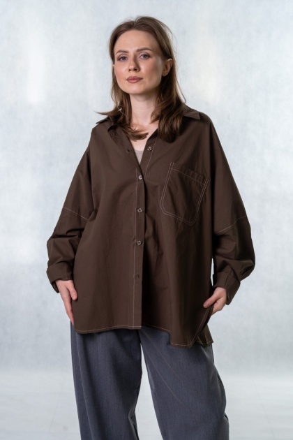 Koszula oversize Wiya W5927 - Moro