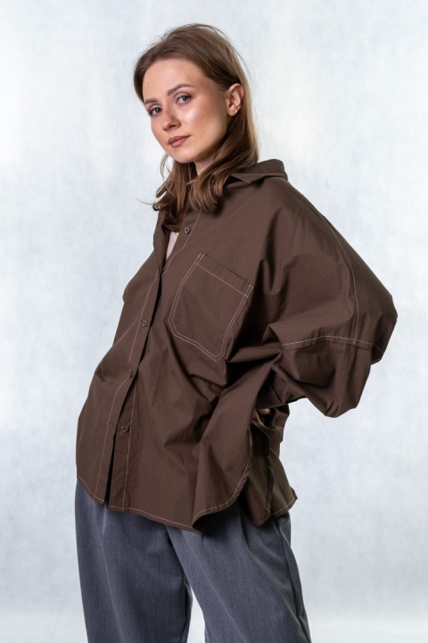 Koszula oversize Wiya W5927 - Moro