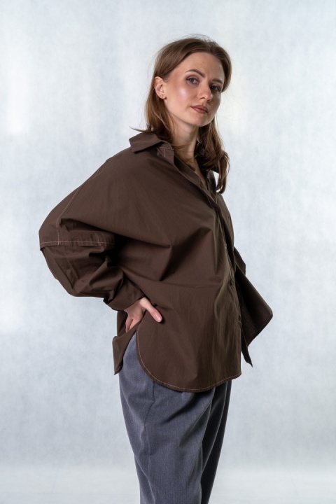 Koszula oversize Wiya W5927 - Moro