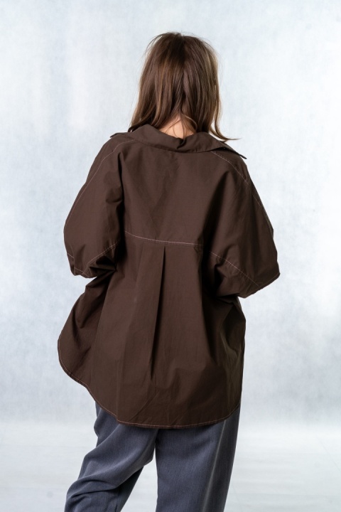 Koszula oversize Wiya W5927 - Moro
