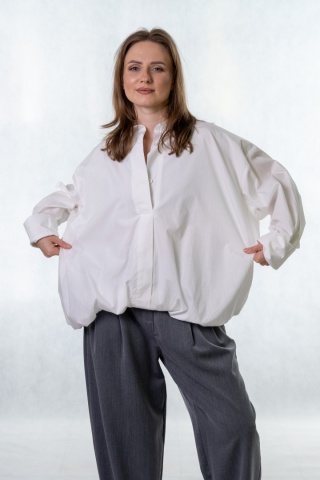 Koszula oversize z lyocellu i bawełny - Gioya & Co. Panna