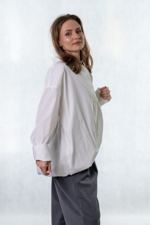 Koszula oversize z lyocellu i bawełny - Gioya & Co. Panna