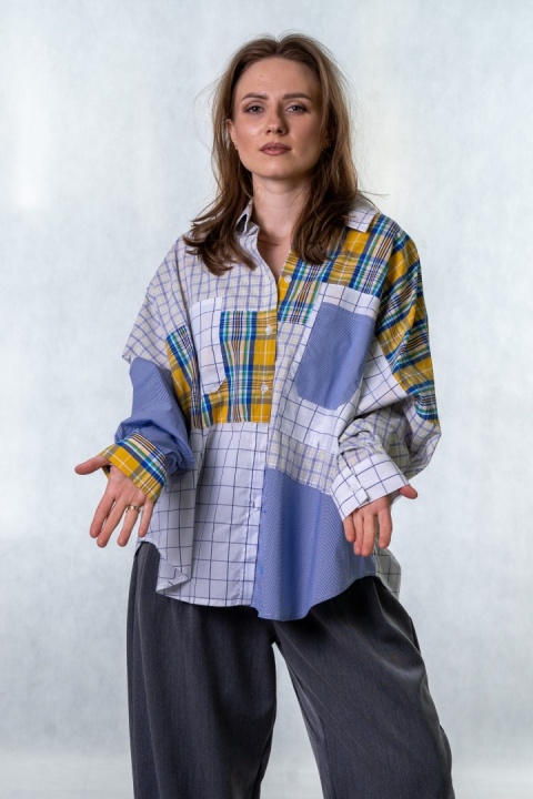 Koszula patchwork Wiya W5926