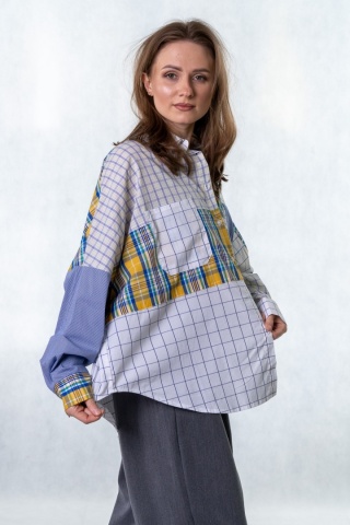 Koszula patchwork Wiya W5926