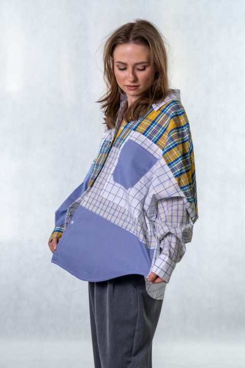 Koszula patchwork Wiya W5926