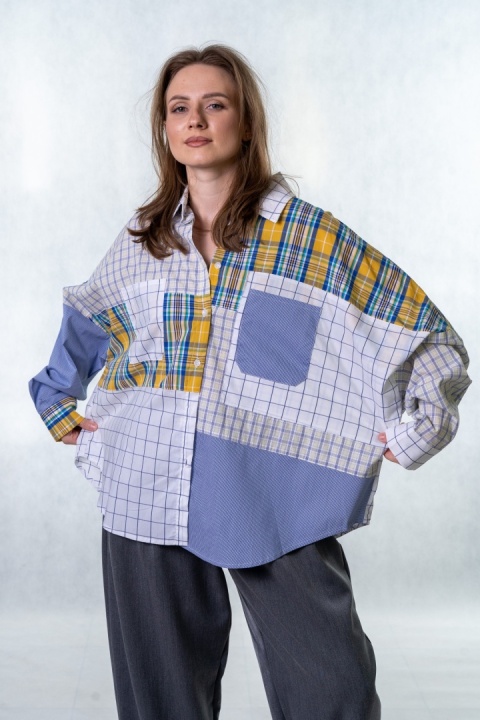 Koszula patchwork Wiya W5926