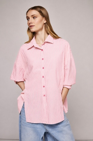 Koszula w paski oversize WIYA - Rosa