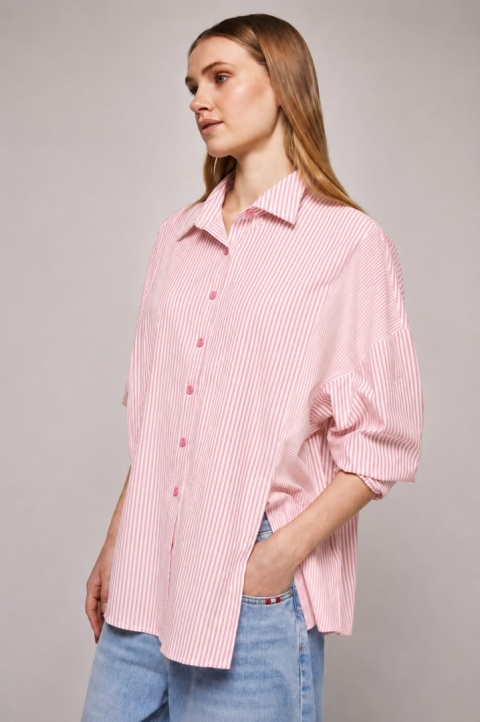 Koszula w paski oversize WIYA - Rosa