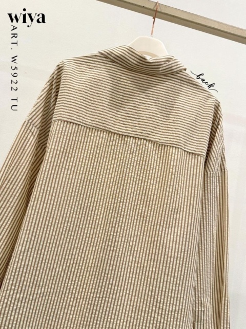 Koszula w paski oversize WIYA - Rosa