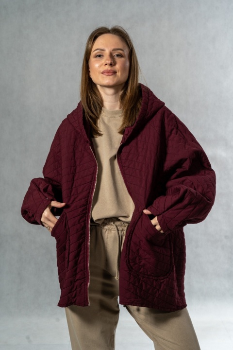 Kurtka Stella Milani - Bordo