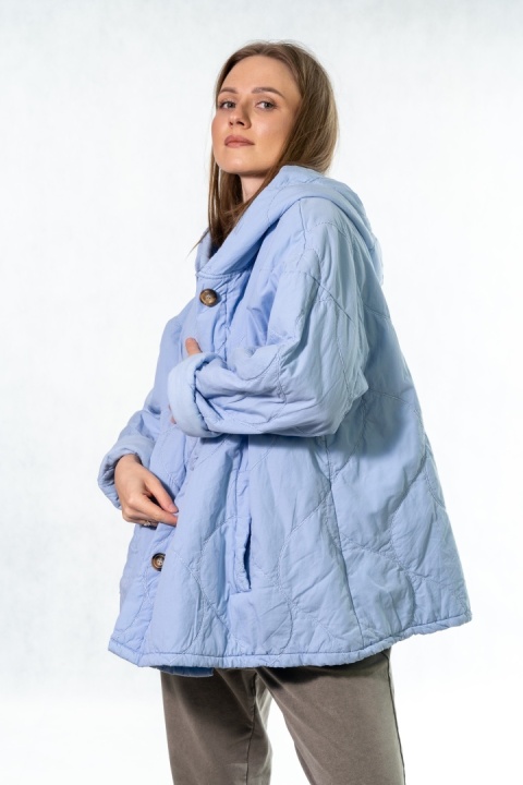 Kurtka oversize Stella Milani - Baby Blue